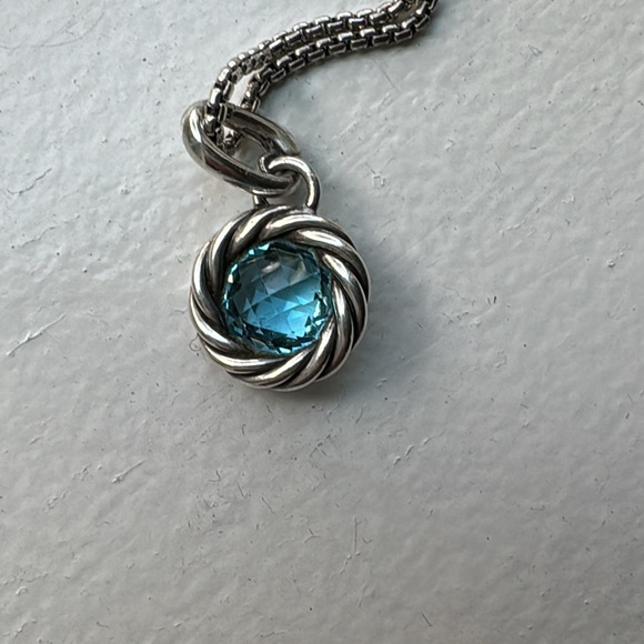 David Yarman, blue topaz reversible pendant - Picture 3 of 7